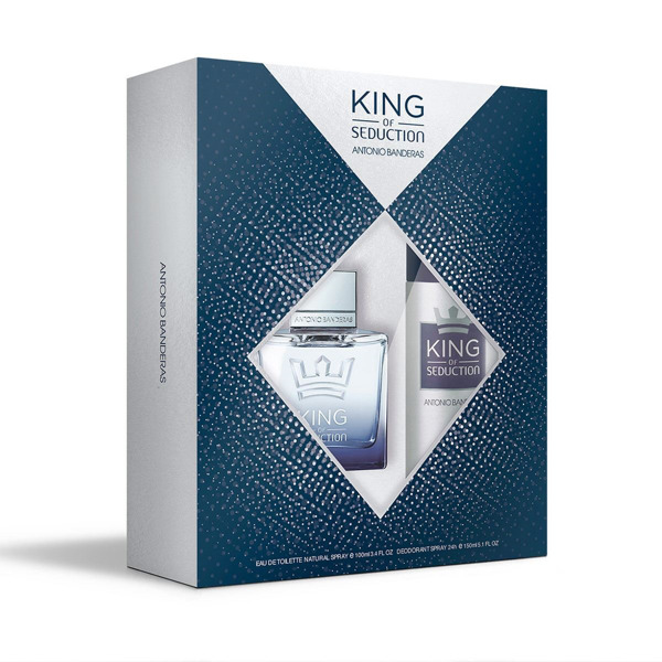 Imagen de BANDERAS KING OF SEDUCTION EDT+DEO COFRE [100+150ml]