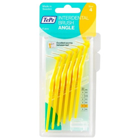 Imagen de TEPE INTERDENTAL ANGULADO AMARILLO 1,3 mm [6 uni.]