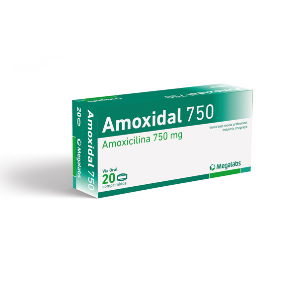 Imagen de AMOXIDAL 750 750 mg [20 comp.]