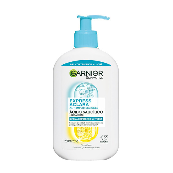 Imagen de GARNIER EXPRESS ACLARA CREMA LIMPIADORA ANTI ACNE [250 ml]