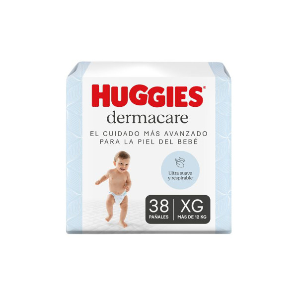 Imagen de HUGGIES DERMACARE XG XG +12kg [38 uni.]