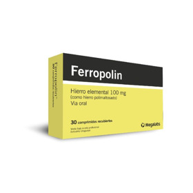Imagen de FERROPOLIN 100 mg [30 comp.]