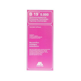 Imagen de B 19 5000 INYECTABLE 5000 mcg [3 amp.]