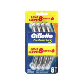 Imagen de GILLETTE PRESTOBARBA 3 HOMBRE LLEVE 8 PAGUE 6 [8 uni.]